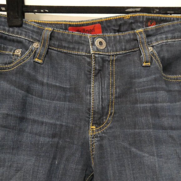 AG - ADRIANO GOLDSCHMIED - The Angel | 29R | Dark Wash Blue Straight Leg Jeans - Picture 4 of 16